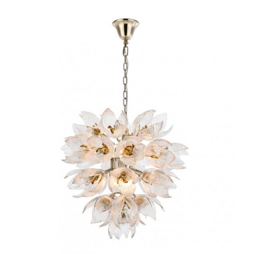 Lampadario contemporaneo - AM962850 DAISY - Alan Mizrahi Lighting - in vetro / in metallo / da 9 lampadine