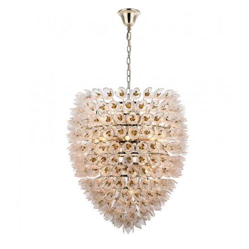 Lampadario contemporaneo - AM962852 GLORYA II - Alan Mizrahi Lighting - in vetro / in metallo / dorato