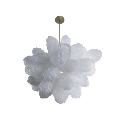 Lampadario contemporaneo - IQ2056 CORAL CLUSTER - Alan Mizrahi Lighting - in vetro / in metallo / con 4 punti luce