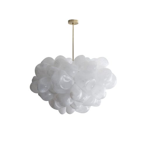 Lampadario contemporaneo - IQ2058 BUBBLE CLUSTER - Alan Mizrahi Lighting - in vetro / in metallo / con 4 punti luce