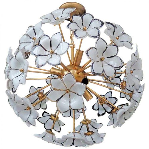 Lampadario contemporaneo - IQ2062 VENINI BOUQUET OF FLOWER - Alan Mizrahi Lighting - in vetro di Murano / in metallo / da 6 lampadine
