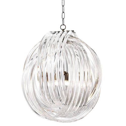 Lampadario Art Deco - IQ8023 MARCO POLO - Alan Mizrahi Lighting - in metallo / in vetro / con 4 punti luce