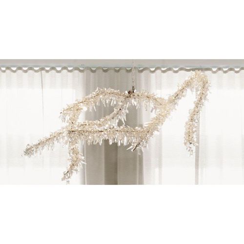 Lampadario contemporaneo - IB1350 ICE BRANCH - Alan Mizrahi Lighting - in cristallo / LED / bianco