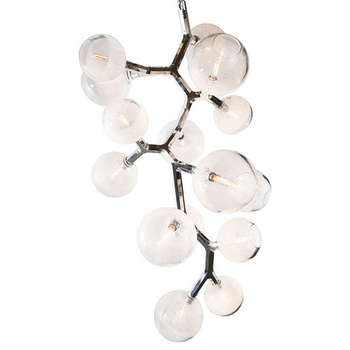 Lampadario contemporaneo - AM28151 ANTLER BUBBLE - Alan Mizrahi Lighting - in cristallo / in metallo / da 15 lampadine