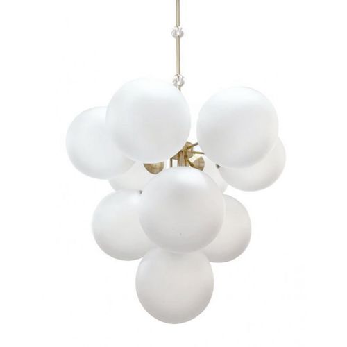 Lampadario Art Deco - IQ8447 RUFUS GLASS - Alan Mizrahi Lighting - in vetro / in metallo / da 10 lampadine