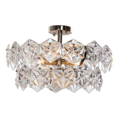Lampadario stile veneziano - SJ2158 OVERTURE FLUSH - Alan Mizrahi Lighting - in metallo / in vetro / da 5 lampadine