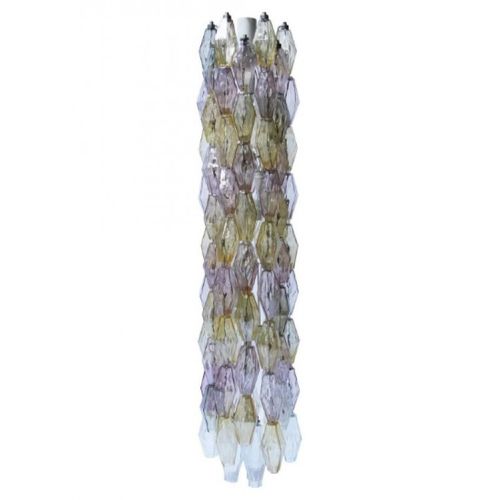 Lampadario stile veneziano - QZ931 HANDBLOWN MURANO POLIEDRI - Alan Mizrahi Lighting - in vetro soffiato / da 12 lampadine / 1 livello