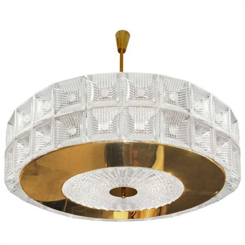 Lampadario stile veneziano - JK083 VENINI DRUM - Alan Mizrahi Lighting - in vetro di Murano / in vetro soffiato / in ottone lucidato