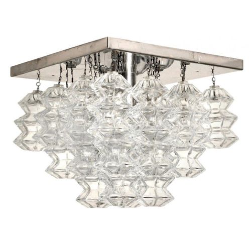 Lampadario stile veneziano - WM632 KALMAR PAGODA - Alan Mizrahi Lighting - in metallo / in vetro / a cascata