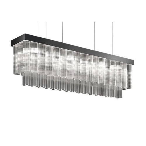Lampadario Art Deco - IQ2090 MERCURY - Alan Mizrahi Lighting - in vetro / in metallo / con 4 punti luce