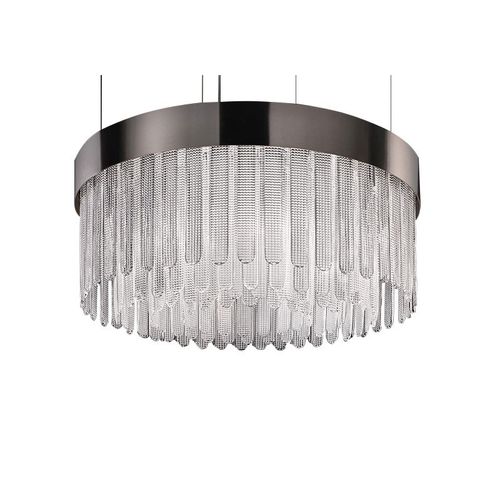 Lampadario Art Deco - IQ2091 KAPLAN - Alan Mizrahi Lighting - in metallo / in vetro / da 12 lampadine