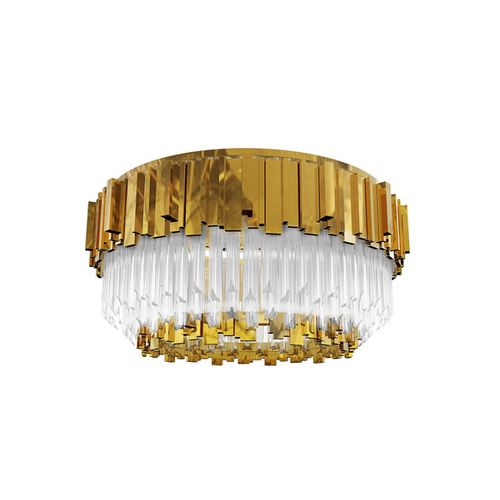 Lampadario Art Deco - IQ2146 EMPIRE PLAFOND - Alan Mizrahi Lighting - in vetro