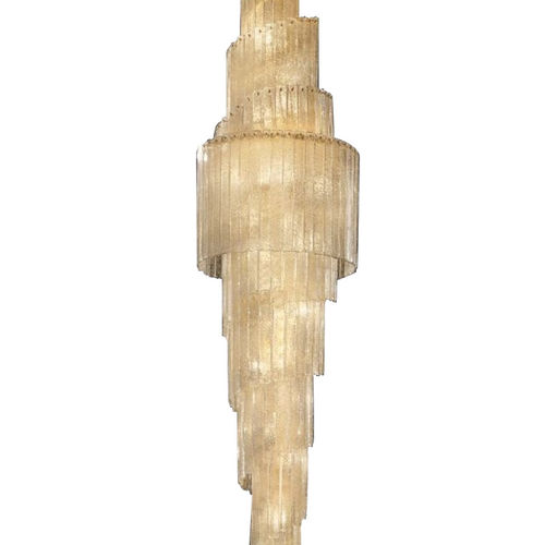 Lampadario classico - IQ2067 GRANIGLIA - Alan Mizrahi Lighting - in metallo / in vetro / a cascata