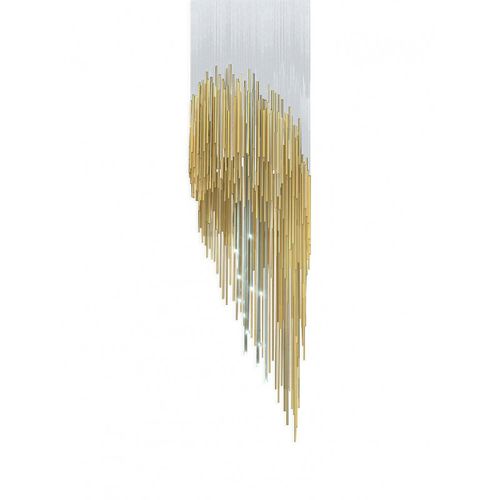 Lampadario contemporaneo - IQ2145 LIBRETTO - Alan Mizrahi Lighting - in metallo / contract / a cascata