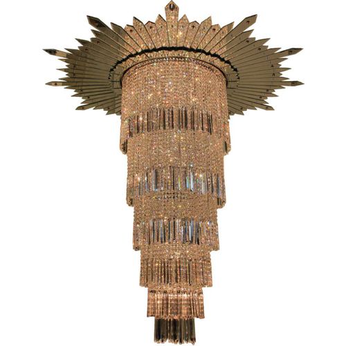 Lampadario contemporaneo - KA1839 ALDELPHI - Alan Mizrahi Lighting - in cristallo / in acciaio / contract