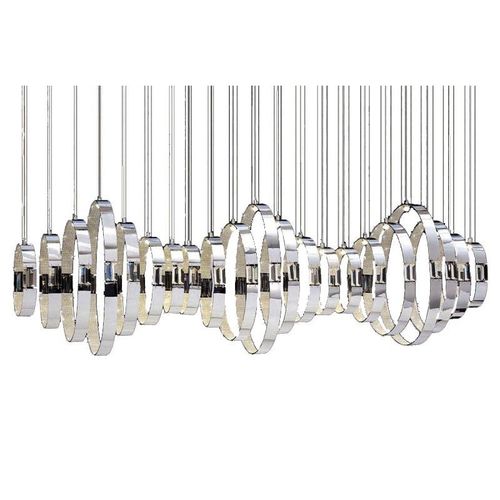 Lampadario design originale - QZ1128 GLADE - Alan Mizrahi Lighting - in metallo / in cristallo / con 1 punto luce