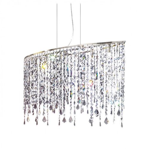 Lampadario contemporaneo - AM5400 MARILYN - Alan Mizrahi Lighting - in cristallo / in cromo / in ferro