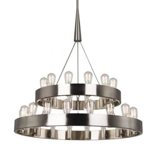 Lampadario contemporaneo - AM2504 CANDELARIA - Alan Mizrahi Lighting - in ottone / contract / ad anelli