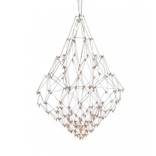 Lampadario contemporaneo - AL0141 NOBILIS - Alan Mizrahi Lighting - in acciaio inossidabile / contract / geometrico