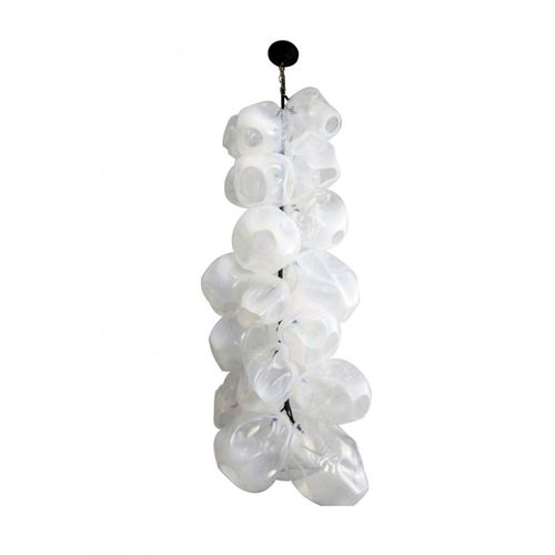 Lampadario contemporaneo - JR2010 ILLUMINATED ICE FLOW - Alan Mizrahi Lighting - in vetro soffiato / in ferro / contract