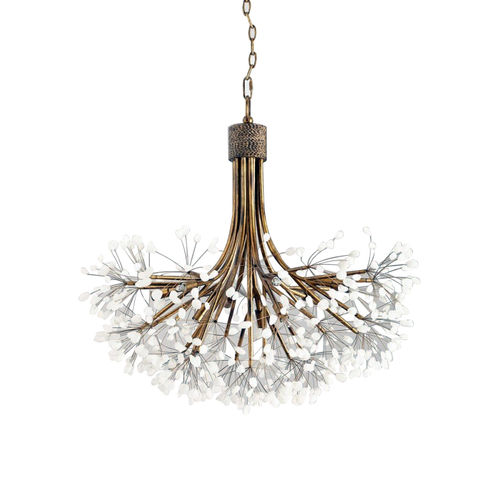 Lampadario design organico - KA1869 BRANCHING QUARTZ - Alan Mizrahi Lighting - in vetro / in ferro / scultura