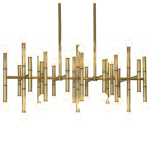 Lampadario contemporaneo - JR1981 MEURICE - Alan Mizrahi Lighting - in ottone / dorato / nero