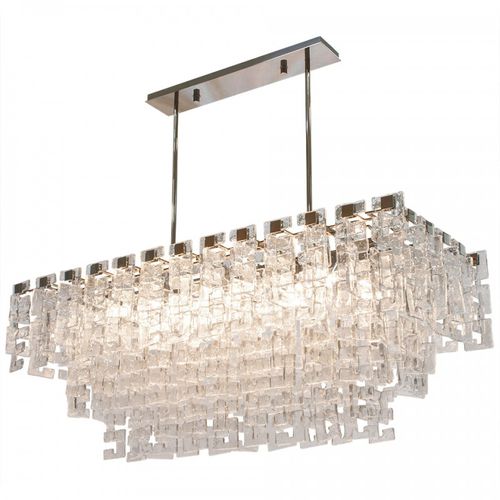 Lampadario stile veneziano - VEN055 LE PARC - Alan Mizrahi Lighting - in vetro / in nichel / a cascata