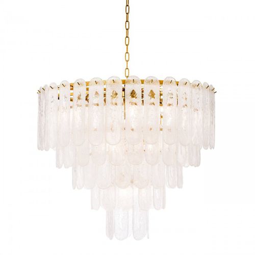 Lampadario stile veneziano - AL0151 RIVERIA - Alan Mizrahi Lighting - in metallo / in vetro / da 14 lampadine