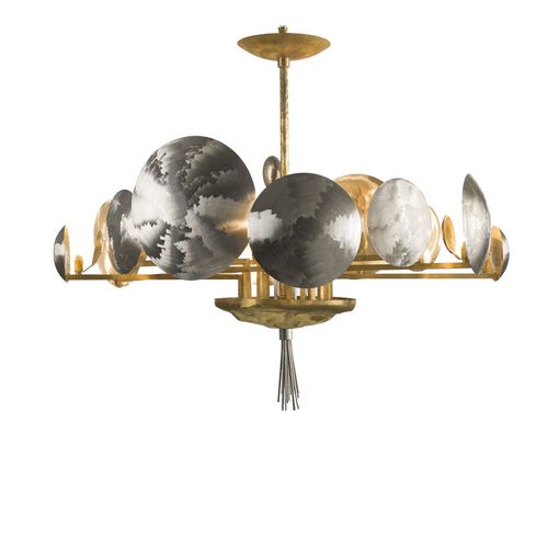 Lampadario Art Deco - IQ8345 SIGMA - Alan Mizrahi Lighting - in metallo / da 12 lampadine / 1 livello