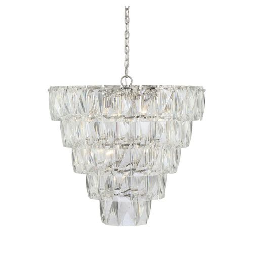 Lampadario contemporaneo - AM873126 EMERALD ROUND - Alan Mizrahi Lighting - in vetro / in metallo / a cascata