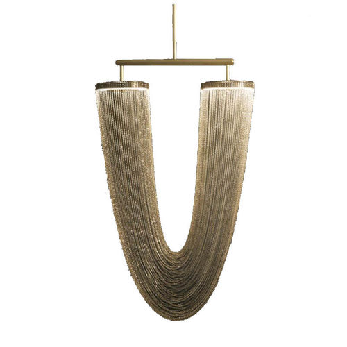 Lampadario contemporaneo - KA1435 OTERO SMALL - Alan Mizrahi Lighting - in vetro / a catena / 1 livello