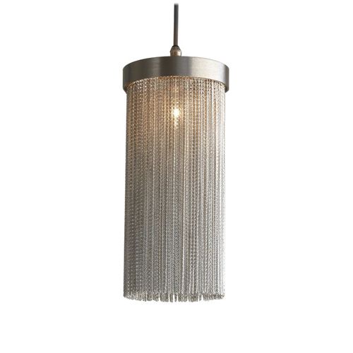 Lampada a sospensione - CHAIN8080 SILVER CHAIN MAXI - Alan Mizrahi Lighting - in metallo / contemporanea / con cavo