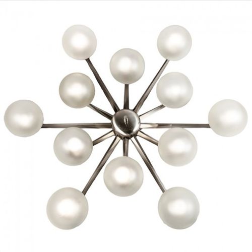 Lampadario contemporaneo - DV2881 STELLA - Alan Mizrahi Lighting - in vetro / in ottone / con diffusori sferici