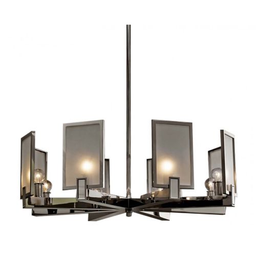 Lampadario Art Deco - AL0156 ARCHER - Alan Mizrahi Lighting - in vetro / da 6 lampadine / da 8 lampadine
