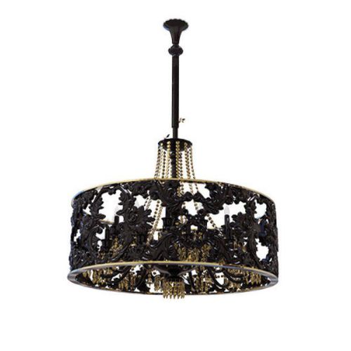 Lampadario Art Deco - AM4014 KOKET MUSE - Alan Mizrahi Lighting - in cristallo / da 12 lampadine / contract