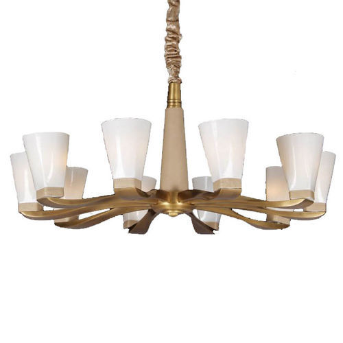 Lampadario classico - AM8102Q ESTELLE 1-2 TIER - Alan Mizrahi Lighting - in vetro / da 6 lampadine / da 8 lampadine