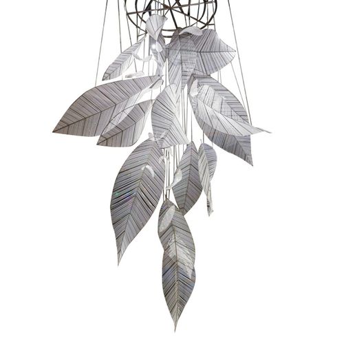 Lampadario design originale - AM2244 CRYSTAL PALM  - Alan Mizrahi Lighting - in acciaio / in cristallo / contract