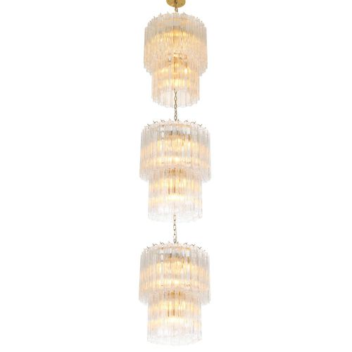 Lampadario contemporaneo - WM5166C LYMINGTON - Alan Mizrahi Lighting - in metallo / in vetro / contract