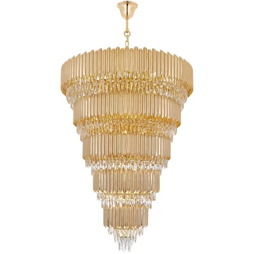 Lampadario in stile - TK1913 GALA - Alan Mizrahi Lighting - in metallo / in cristallo / contract