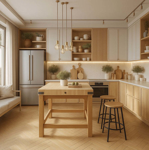 Tavolo contemporaneo - BILTAB - Chabret - in legno massiccio / in faggio / in rovere