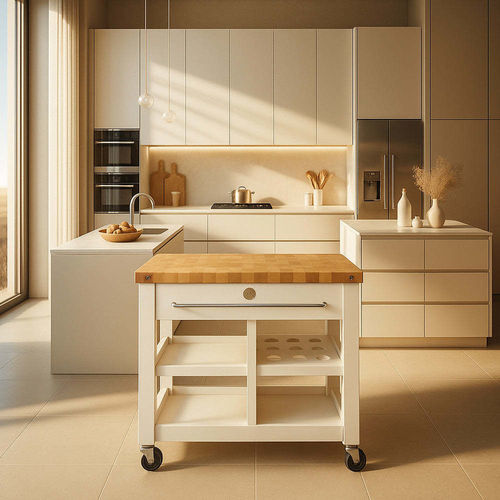 Elemento da cucina mobile - BILMU - Chabret - con rotelle / ad isola / ceppo