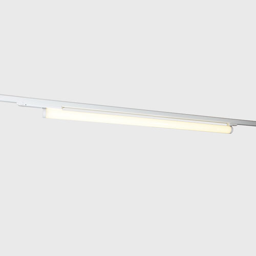 Faretti a binario in policarbonato - IRIS HORIZONTAL 230V TRACK - Brilumen - LED / lineare / cilindrico