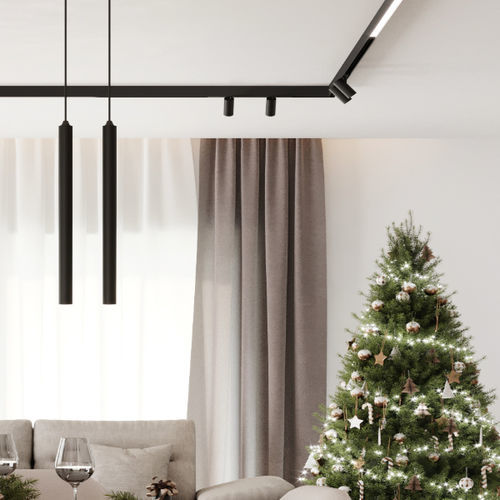 Faretti a binario 48 V - LAZULI DOUBLE - Brilumen - LED / cilindrico / in alluminio