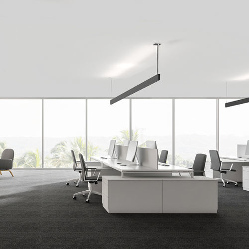 Luce a sospensione - ORIS SLIM PRO D/I OPAL - Brilumen - LED / lineare / IP40