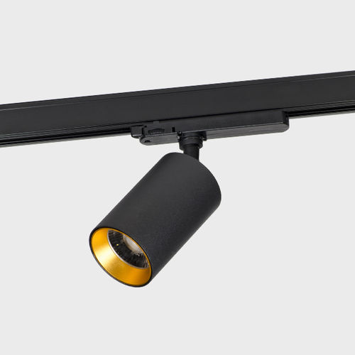 Faretti a binario LED - HERON - Brilumen - tondo / in ghisa di alluminio / in alluminio laccato