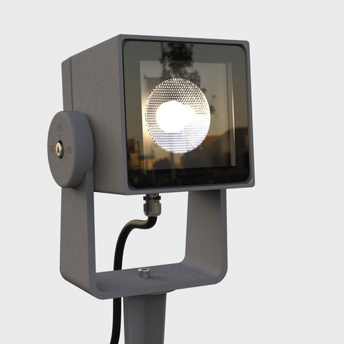 Faretto a muro - EROS EVO - Brilumen - da pavimento / LED / quadrato