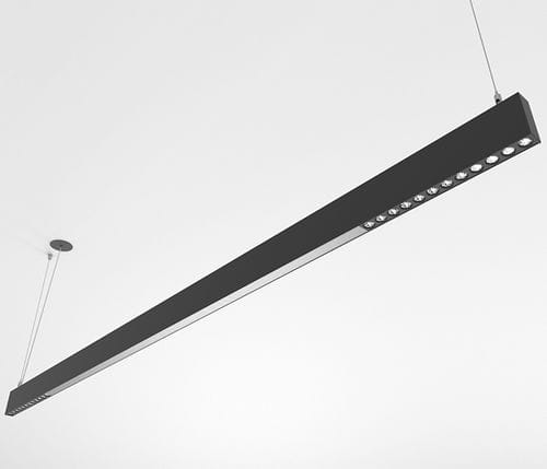 Luce a sospensione - ORIS SLIM PRO COMBI MICROPRISMATIC+LENS - Brilumen - LED / lineare / IP40