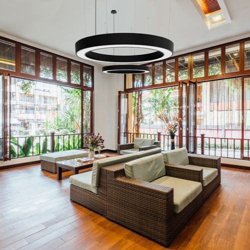 Luce a sospensione - OLYMPIA - Brilumen - LED / ad anelli / IP40