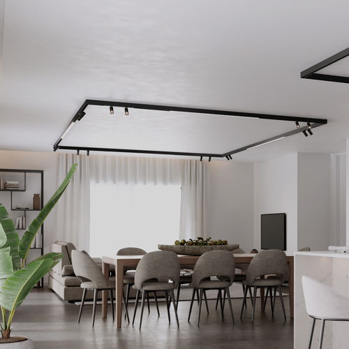 Faretti a binario doppio - APALIS DOUBLE - Brilumen - LED / cilindrico / in alluminio