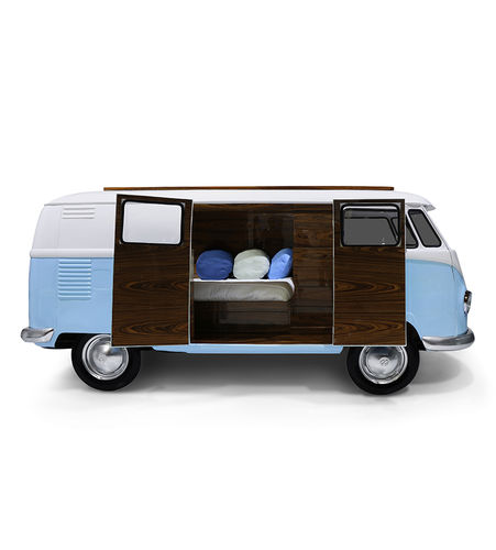 Letto singolo - BUN VAN - Circu - design originale / imbottito / per bambini